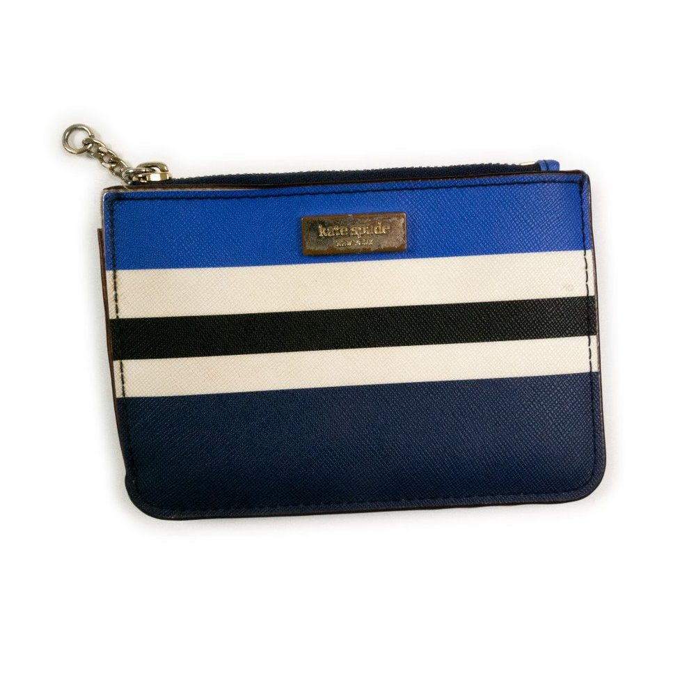 KATE SPADE striped slim wallet